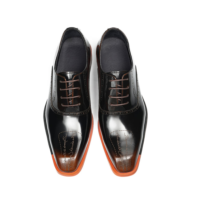 Aurastyle Ebonique Leather Brogues