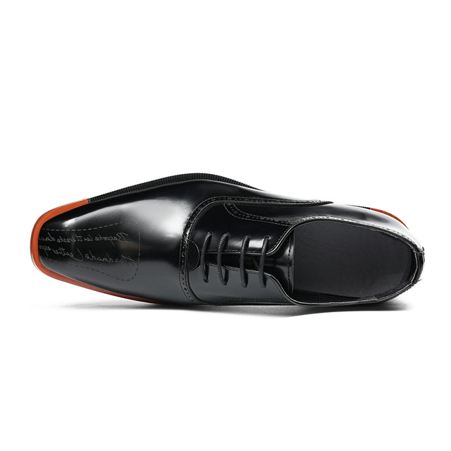 Aurastyle Ebonique Leather Brogues