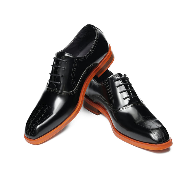 Aurastyle Ebonique Leather Brogues