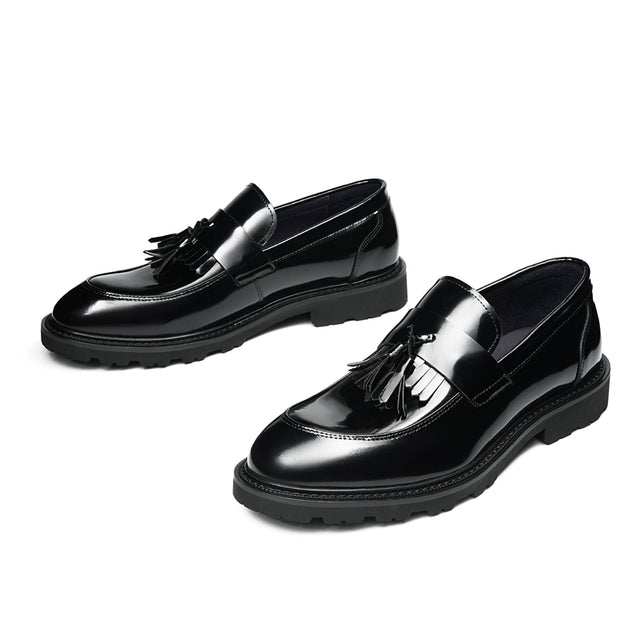 Veltique Snakara Tassel Dress Loafers