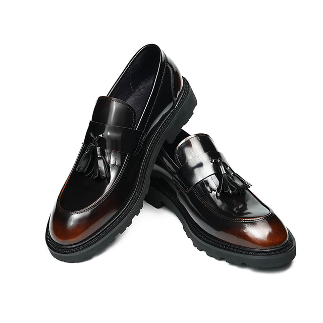 Veltique Snakara Tassel Dress Loafers