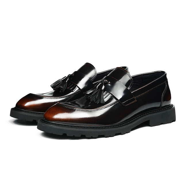 Veltique Snakara Tassel Dress Loafers