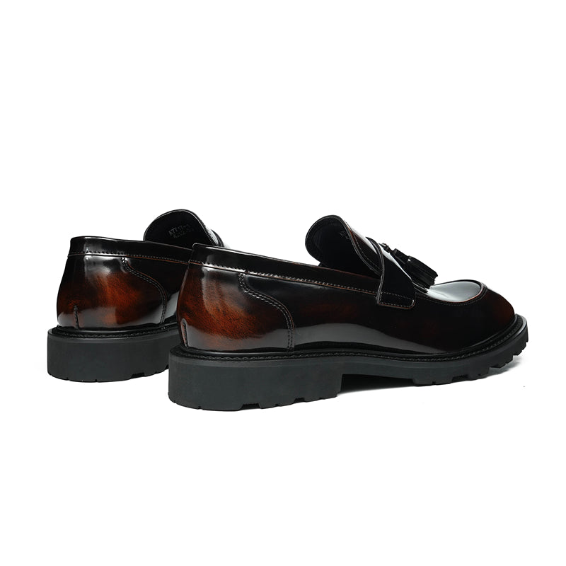 Veltique Snakara Tassel Dress Loafers