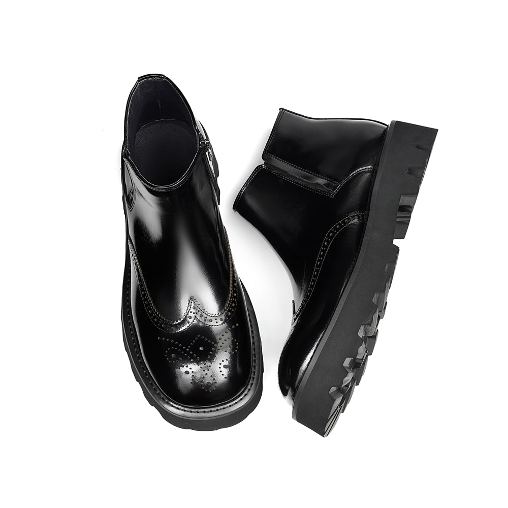 Veltique Sleek Slide Dress Boots