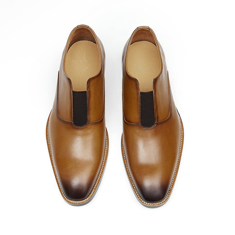 Eldorian Elegance Leather Slip Loafers