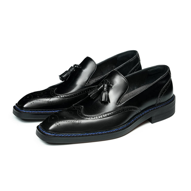 Veltique Snakara Tassel Dress Loafers