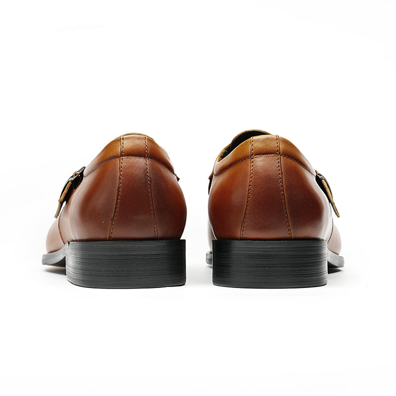 Viprano Chic Buckle Leather Sandals