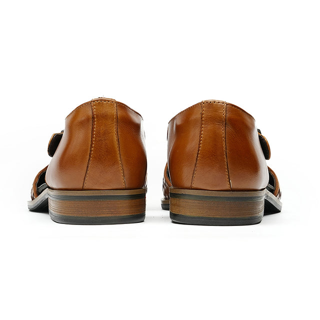 Eldorian Chic Buckle Leather Sandals