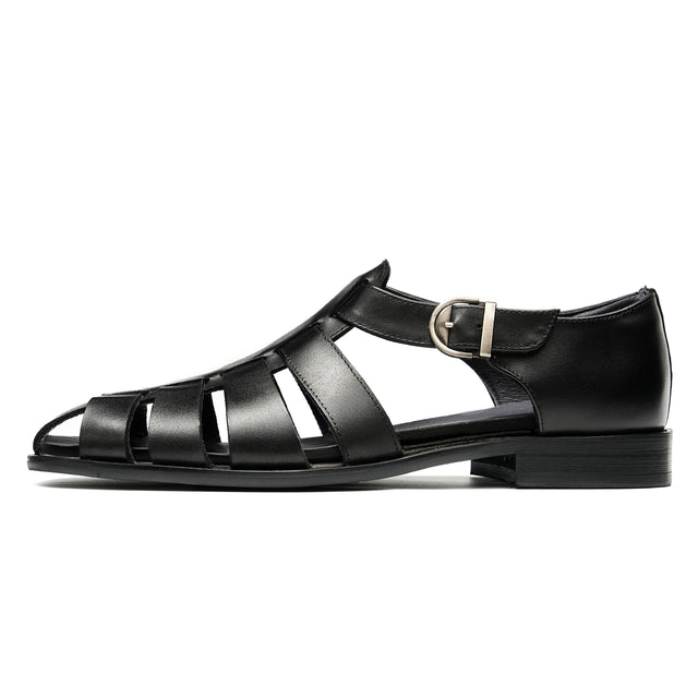 Exoticade Chic Buckle Leather Sandals