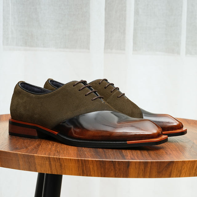 Aurastyle Ebonique Leather Brogues