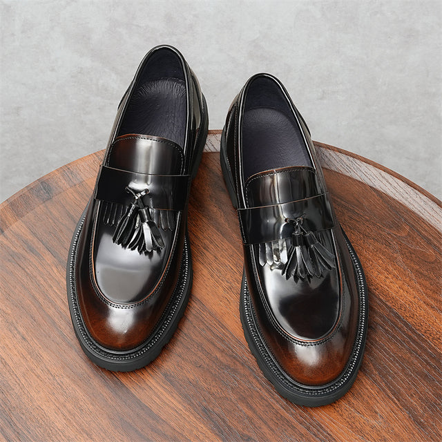 Veltique Snakara Tassel Dress Loafers