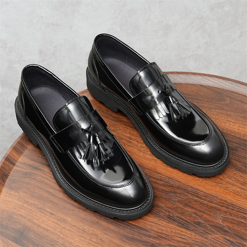 Veltique Snakara Tassel Dress Loafers