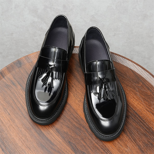 Veltique Snakara Tassel Dress Loafers