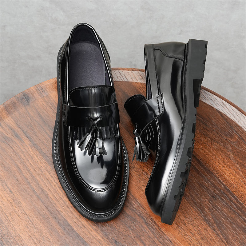 Veltique Snakara Tassel Dress Loafers
