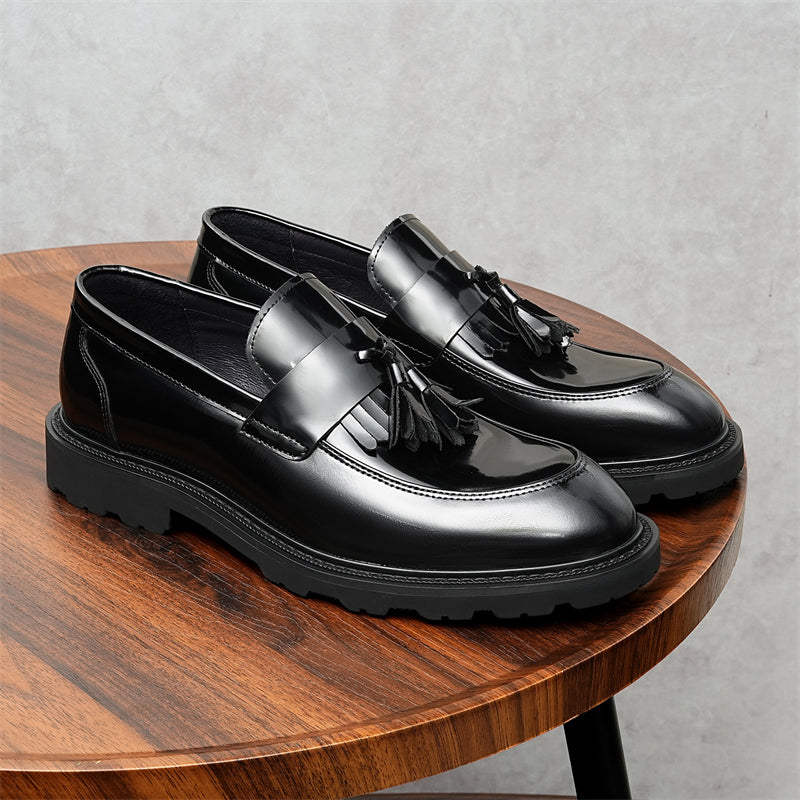 Veltique Snakara Tassel Dress Loafers
