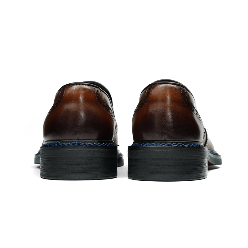 Veltique Snakara Tassel Dress Loafers