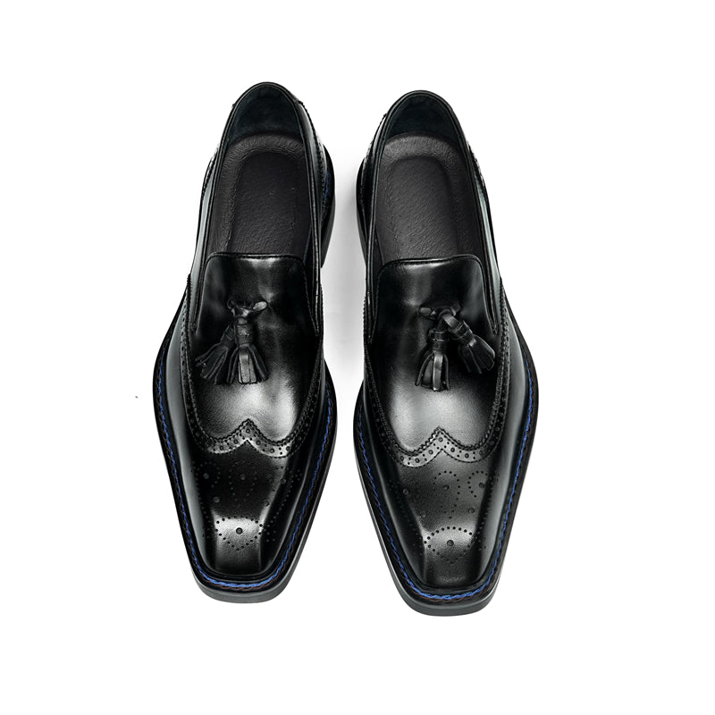 Veltique Snakara Tassel Dress Loafers