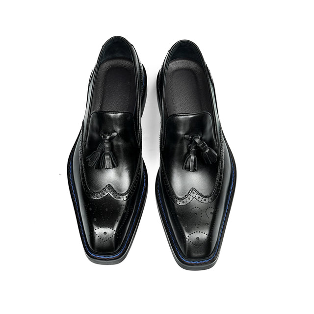 Veltique Snakara Tassel Dress Loafers