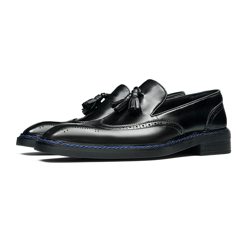 Veltique Snakara Tassel Dress Loafers