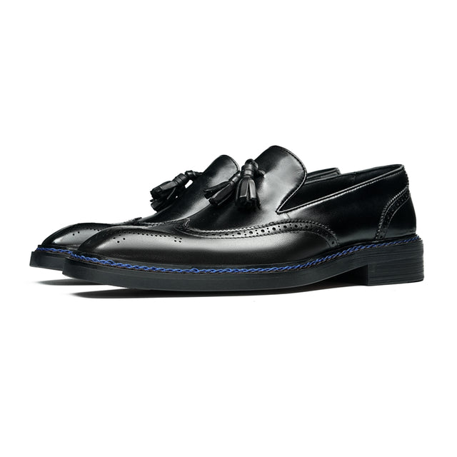 Veltique Snakara Tassel Dress Loafers