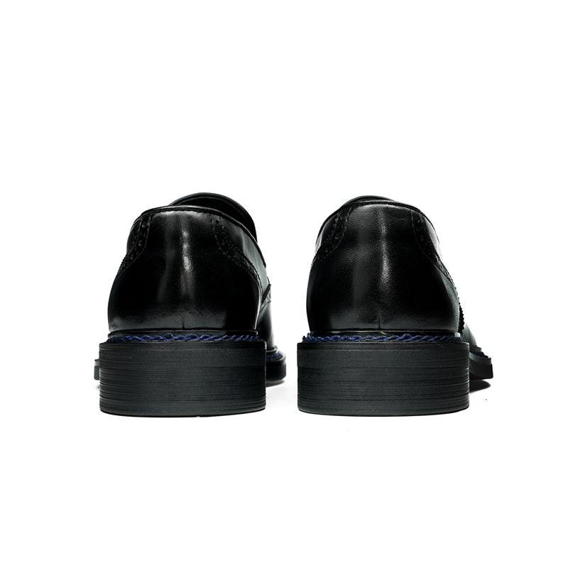 Veltique Snakara Tassel Dress Loafers