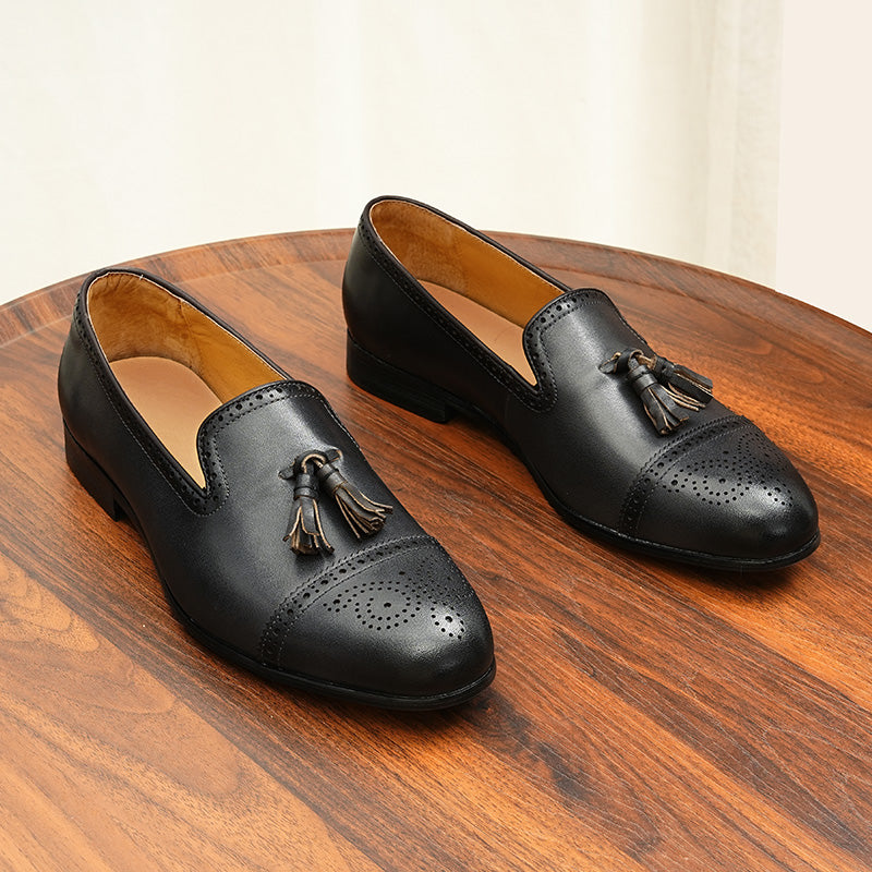 Exoticade Diamoré Ebonique Croc Loafers