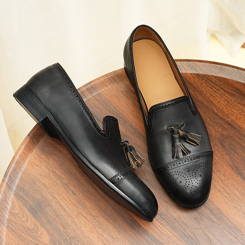 Exoticade Diamoré Ebonique Croc Loafers