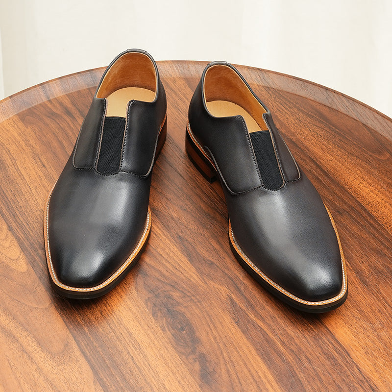 Eldorian Elegance Leather Slip Loafers