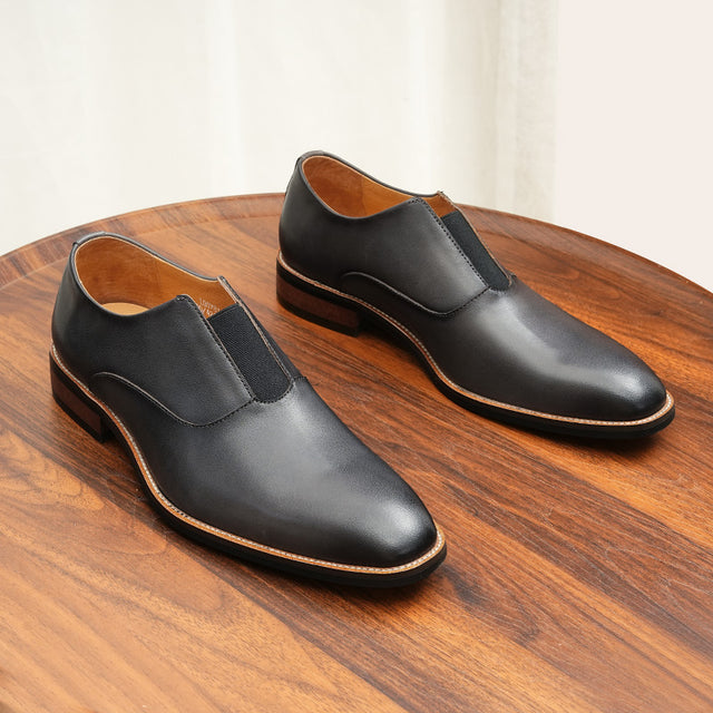 Eldorian Elegance Leather Slip Loafers