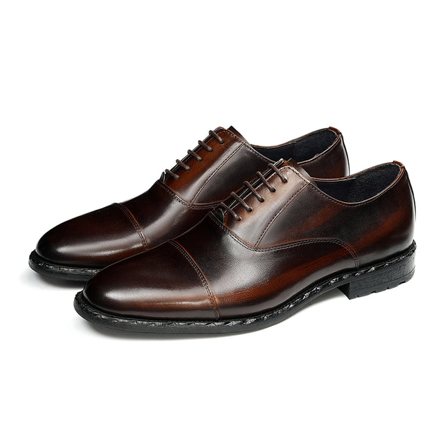 Aurastyle Ebonique Leather Brogues