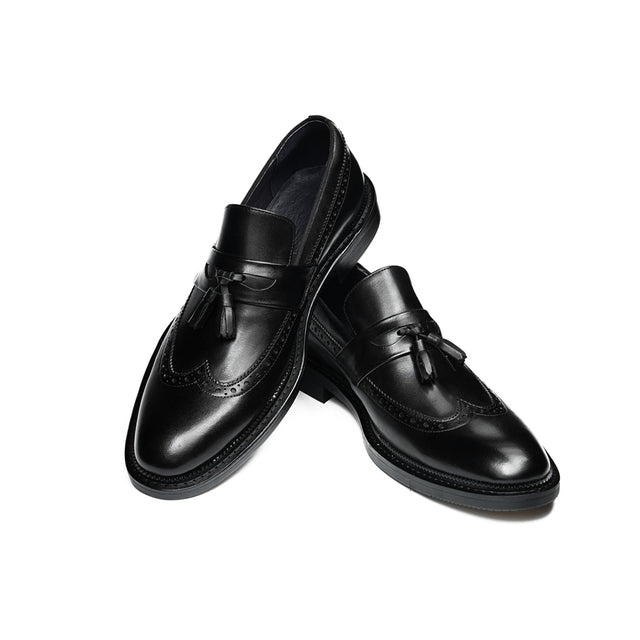Veltique Snakara Tassel Dress Loafers