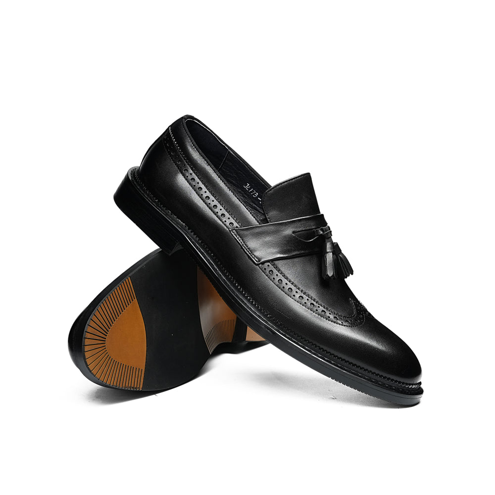 Veltique Snakara Tassel Dress Loafers