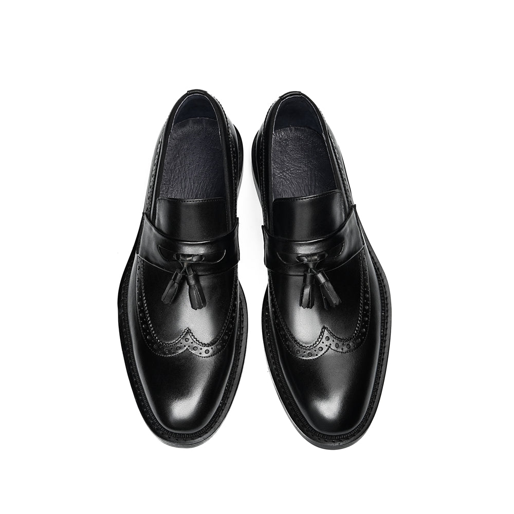 Veltique Snakara Tassel Dress Loafers