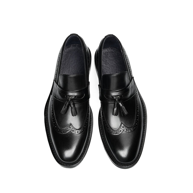 Veltique Snakara Tassel Dress Loafers
