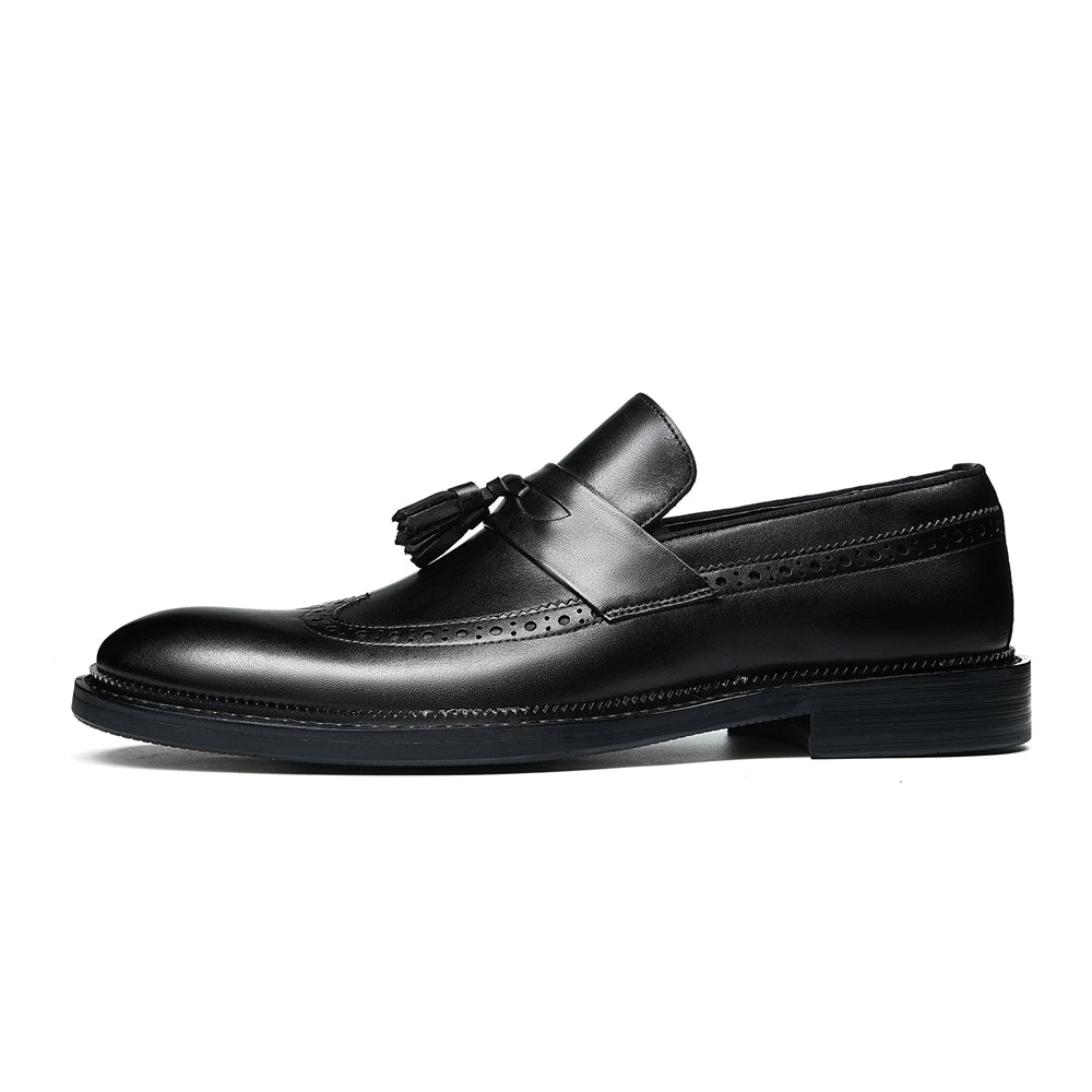 Veltique Snakara Tassel Dress Loafers