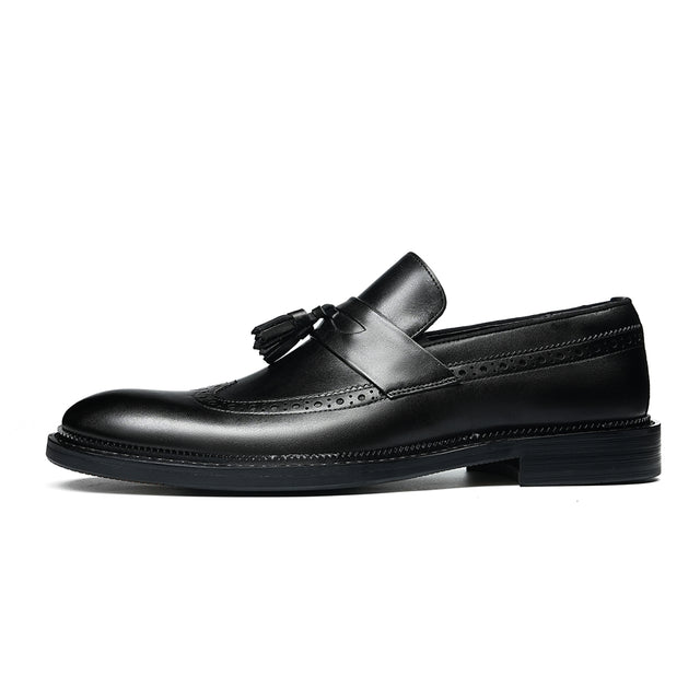Veltique Snakara Tassel Dress Loafers
