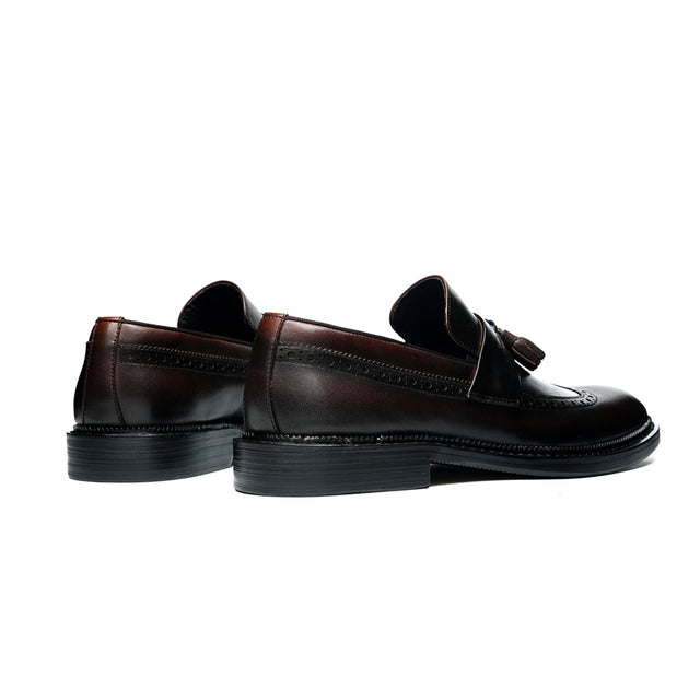 Veltique Snakara Tassel Dress Loafers