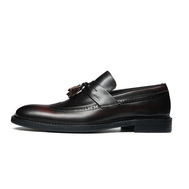 Veltique Snakara Tassel Dress Loafers