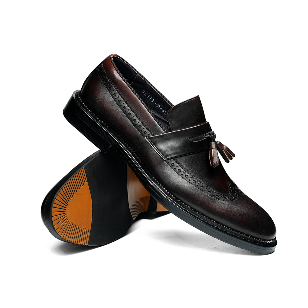 Veltique Snakara Tassel Dress Loafers