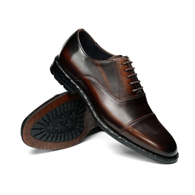 Aurastyle Ebonique Leather Brogues