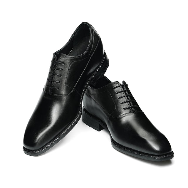 Aurastyle Ebonique increased Leather Brogues