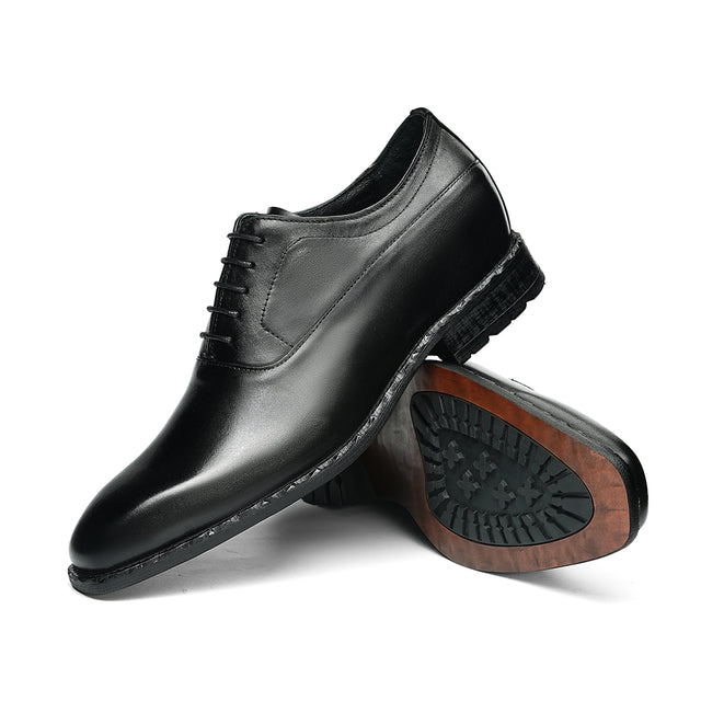 Aurastyle Ebonique increased Leather Brogues