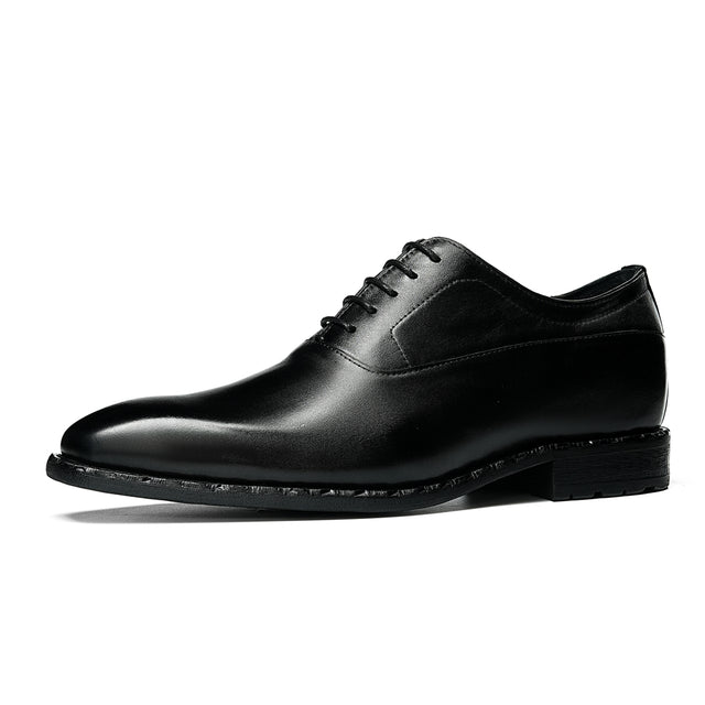 Aurastyle Ebonique increased Leather Brogues
