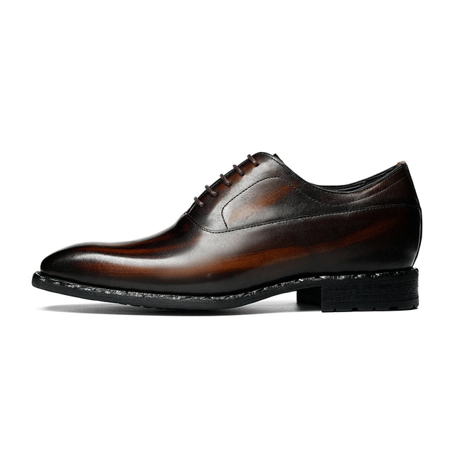 Aurastyle Ebonique increased Leather Brogues