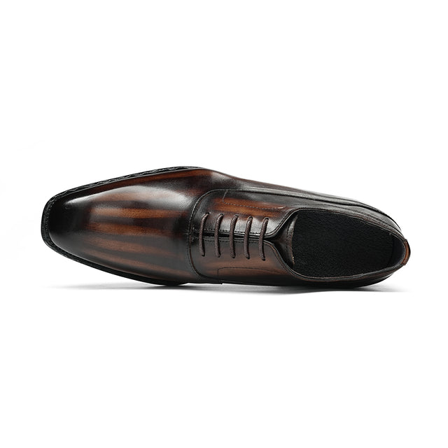 Aurastyle Ebonique increased Leather Brogues