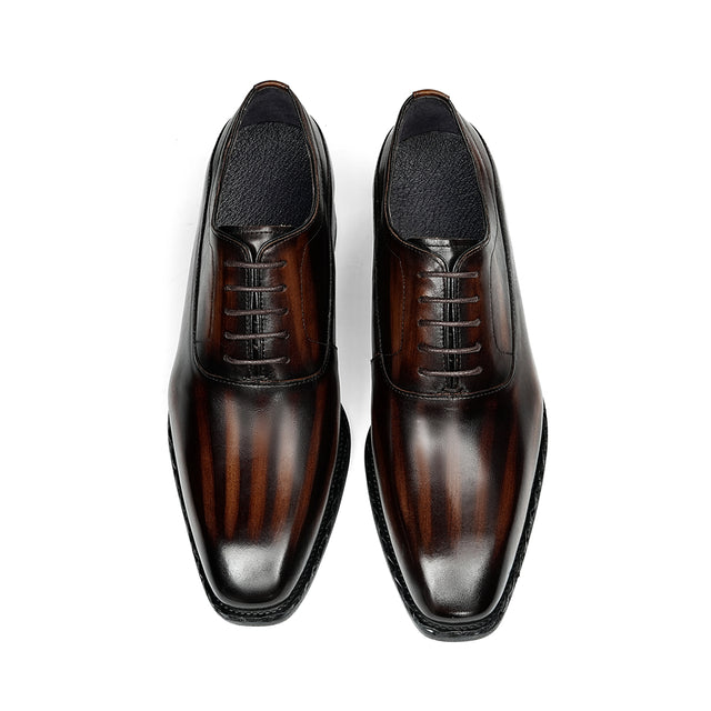 Aurastyle Ebonique increased Leather Brogues