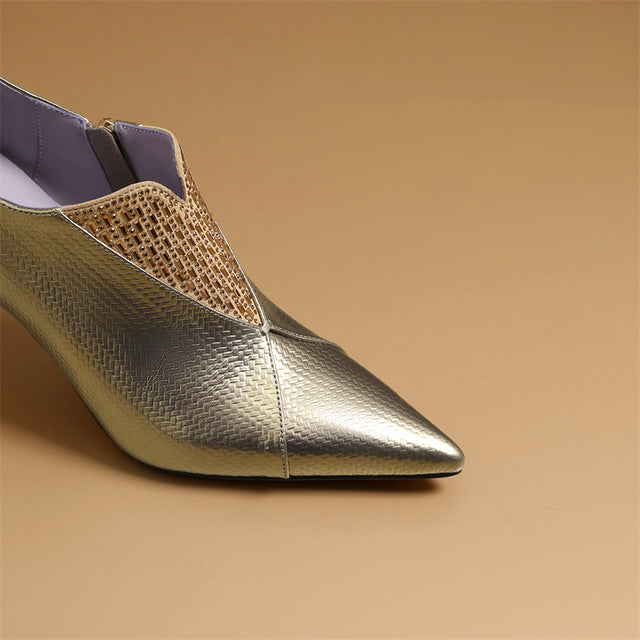 Opulessa Exotic Leather Pointed Toe Heels