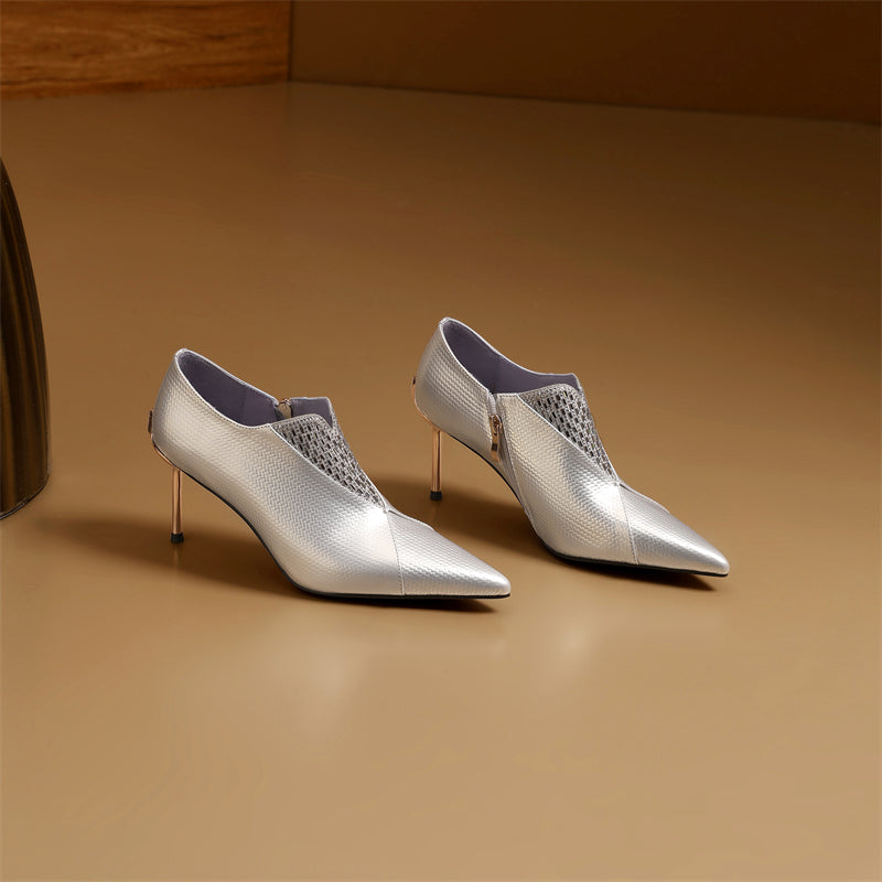 Opulessa Exotic Leather Pointed Toe Heels