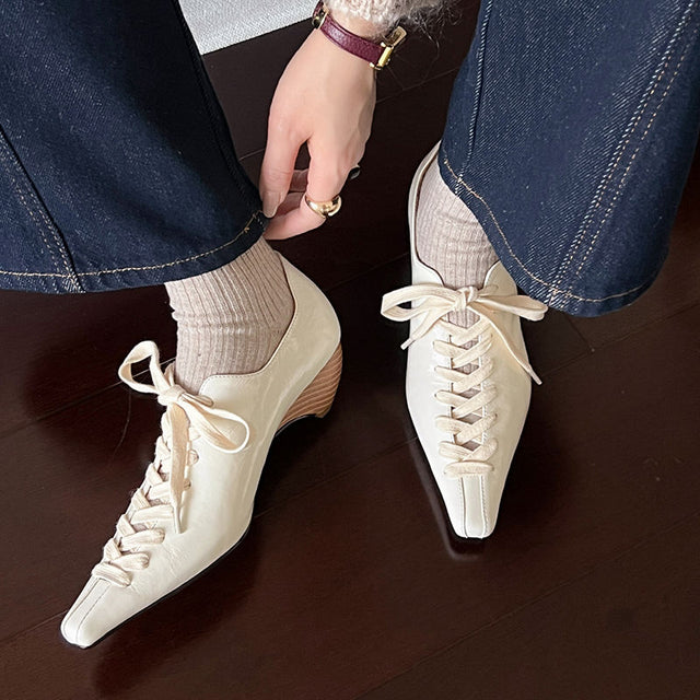 Aurastyle LuxeLeather Exotic Square Toe Shoes