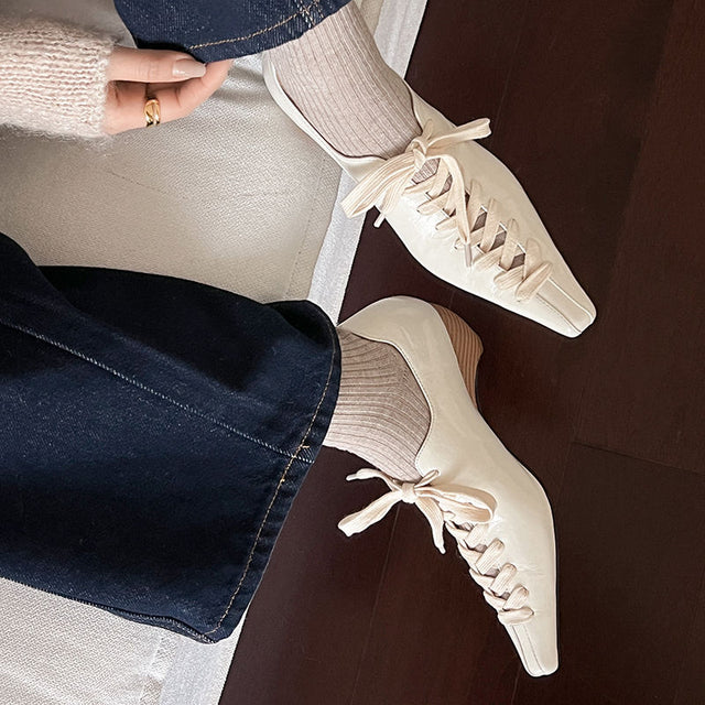 Aurastyle LuxeLeather Exotic Square Toe Shoes